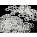 Plastové patentky / stiskací knoflíky Ø25 mm, malé, 1 transparent – Sleviste.cz