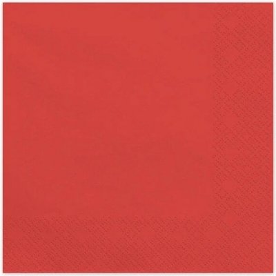 PartyDeco Ubrousky papírové tmavě červené 33x33cm 20ks – Zboží Dáma