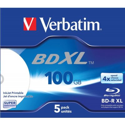 Verbatim BD-R XL 100GB 4x, jewel, 1ks (43789) – Zboží Živě