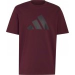 adidas Dot Logo Tee vínová černá – Sleviste.cz