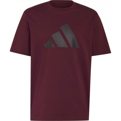 adidas Dot Logo Tee vínová černá – Sleviste.cz