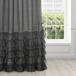 EUROFIRANY ZÁCLONA NA PÁSCE DOLLY 140X250 CM ČERNÁ – Hledejceny.cz