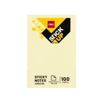 Bloček samolepící STICK UP žlutý 76 x 51mm DELI EA00253 – Hledejceny.cz