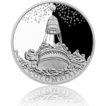 Česká mincovna stříbrná mince Fantastický svět Julese Verna Měsíční dělo Kolumbiad proof 1 Zo