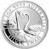 Perth Mint Stříbrné mince Australian Swan Labuť černá 1 Oz