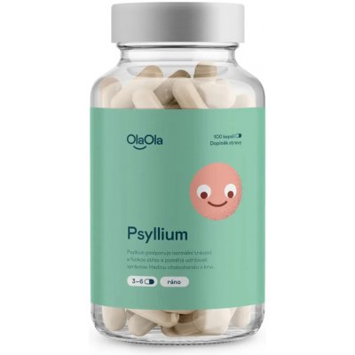 OlaOla Psyllium podporující funkci střev 100 kapslí – Hledejceny.cz