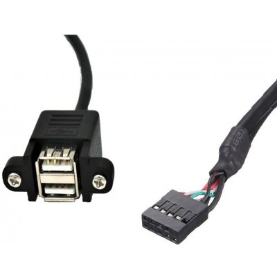 W-star USB/A female 2x na 9pin konektor 2USBPAN9P – Zbozi.Blesk.cz