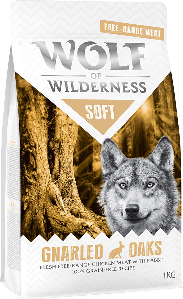 Wolf of Wilderness Soft Gnarled Oaks kuřecí s králíkem 5 x 1 kg