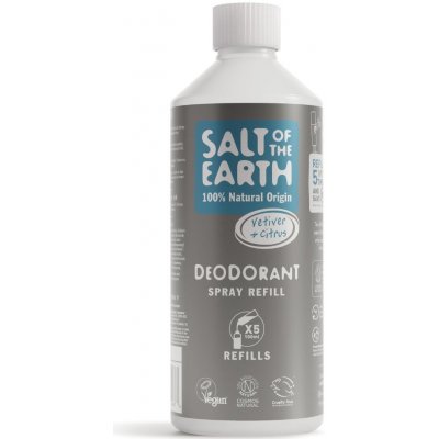 Salt of the Earth přírodní minerální deodorant Pure Amour Vetiver & Citrus pro muže náplň 500 ml