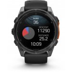 Garmin Fenix 8 AMOLED 51mm Slate Gray Steel/Black 010-02905-00 – Zboží Živě