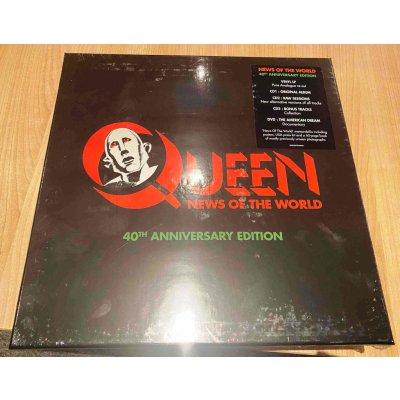 QUEEN - NEWS OF THE WORLD - 40th Anniversary Edition + +DVD USA press LP – Zboží Mobilmania