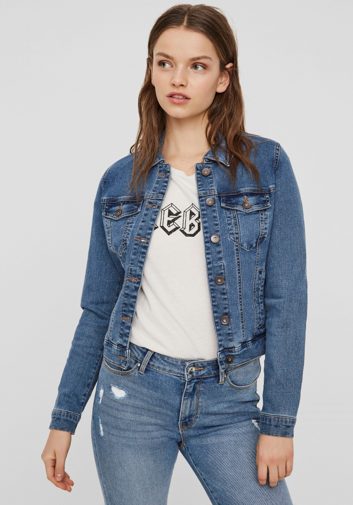 Vero Moda Hot Soya džinová bunda medium blue denim od 599 Kč - Heureka.cz