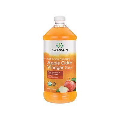 Swanson Certified Organic Apple Cider Vinegar with Mother 473 ml – Hledejceny.cz