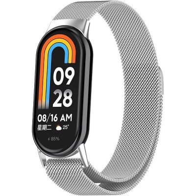 Eternico Elegance Milanese pro Xiaomi Smart Band 8 silver AET-MB8MNS-si – Zboží Živě