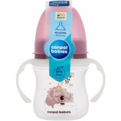 Canpol Babies EasyStart lahvička Antikoliková 35/237_pin Sleepy Koala růžová 240ml