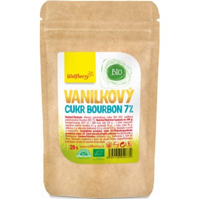 Wolfberry Vanilkový cukr Bourbon 7% 20 g – Zboží Dáma