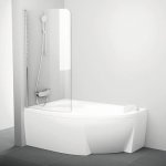 Ravak CVSK1 Rosa 140/150 L bright alu+Transparent, levá 7QLM0C00Y1 – Zboží Dáma