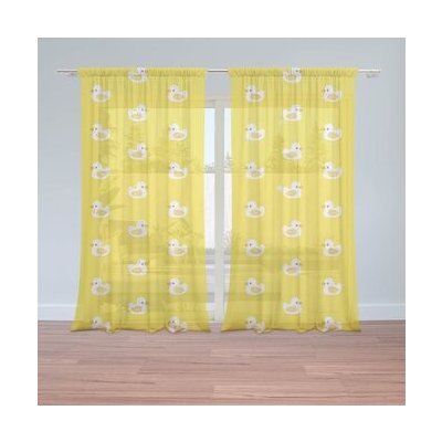 Sablio Záclony Bílé kachničky: 2ks 150x250cm – Hledejceny.cz