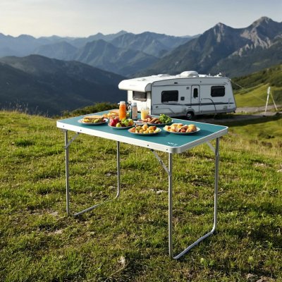 Kempingový stůl NILS Camp NC3401 80x60x70 cm, modrý – Hledejceny.cz