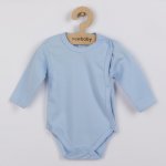 Kojenecké body celorozepínací New Baby Classic modré – Zboží Dáma