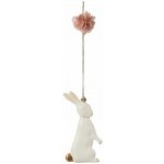 Maileg Závěsná velikonoční dekorace Bunny Standing, bílá barva, kov – Zboží Dáma