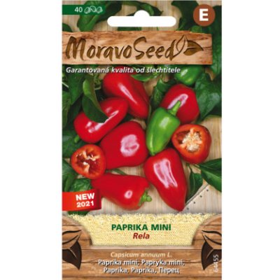 MoravoSeed Paprika zeleninová mini červená RELA 64455 – Zbozi.Blesk.cz