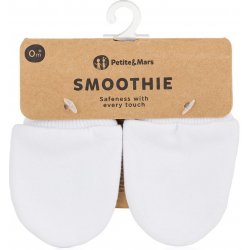 Petite & Mars Rukavičky kojenecké Smoothie Infinity White