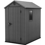Keter Darwin zahradní domek 4 x 6 šedý s podlahou – Zboží Mobilmania