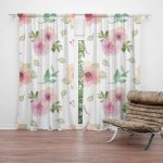 Sablio Závěs Růžové květy: 2ks 140x250cm – Hledejceny.cz