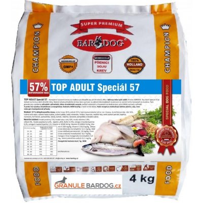 Bardog Top Adult Speciál 57 lisované 4 kg – Hledejceny.cz