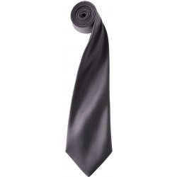 Premier Workwear Saténová kravata tmavě šedá