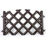 Bj plastik Zahradní plůtek, plastová mříž hnědá – Sleviste.cz