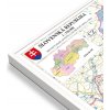 Nástěnné mapy Excart Maps Slovensko - nástěnná mapa PSČ 135 x 90 cm Varianta: mapa v hliníkovém rámu, Provedení: bílý rám