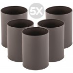 Zvýhodněný multipack - 5x Olympia pozinkovaná plechová nádoba na příbory šedá – Zboží Dáma