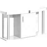 Diversa stolek Comfort 120 x 40 x 67 cm vypouklý bílá – Zboží Mobilmania