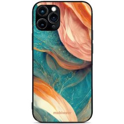 Pouzdro Mobiwear Glossy Apple iPhone 11 Pro - G025G - Azurový a oranžový mramor