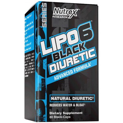 Nutrex Lipo 6 Black Diuretic 80 kapslí