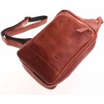 Kubát Kůže Kožená pánská taška crossbody koňaková Ham 545742OIL koňaková – Zboží Dáma