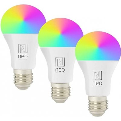 Immax NEO Smart sada 3x žárovka LED E27 11W RGB+CCT barevná a bílá, stmívatelná,Zigbee 3.0 – Zboží Mobilmania