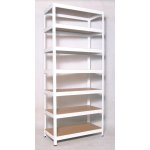 Biedrax Regál 60 x 90 x 270 cm 7 polic bílý – Sleviste.cz