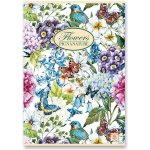 Pigna Školní sešit Nature Flowers A5 čistý mix motivů – Zboží Dáma