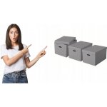 Esselte Home, velikost L, šedý, 3 ks – Zboží Živě