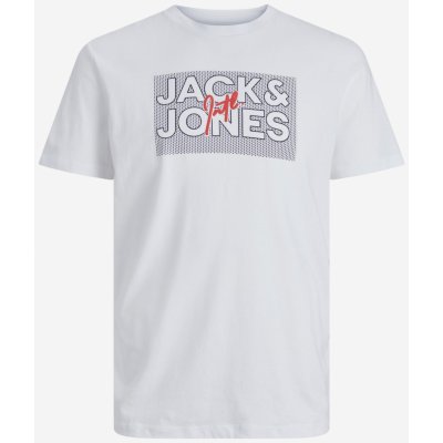 Jack & Jones pánské tričko Marius Bílé