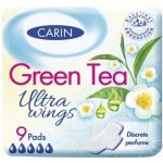 Carin Ultra Wings Green Tea hygienické vložky 9 ks – Zboží Dáma