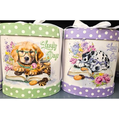 Flamigni kartonová krabička pejsek s různým čajovým pečivem 300 g – Hledejceny.cz