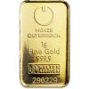Münze Österreich zlatý slitek kinebar 1 g
