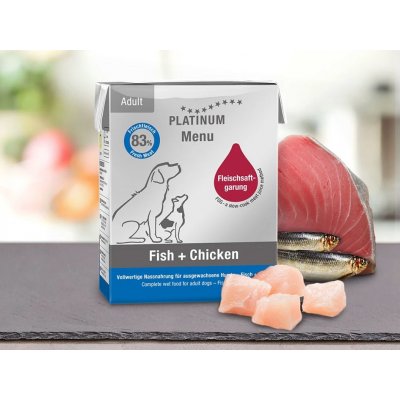 Platinum Natural Menu Adult Fish & Chicken 185 g – Zbozi.Blesk.cz