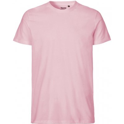 Neutral pánské tričko Fit z organické Fairtrade bavlny Světle růžová