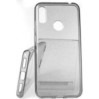 Pouzdro Crystal Glitter Honor 8A Černé – Zboží Mobilmania