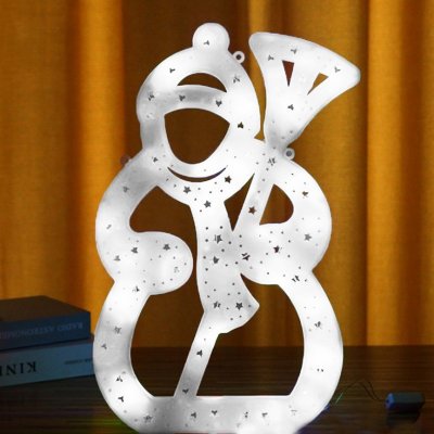 eCa Vánoční závěsná LED Sněhulák 42 x 25 cm IP20 studená bílá – Hledejceny.cz